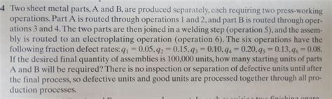 two sheet metal parts a and b are produced separately|Chapter 16, Sheet.